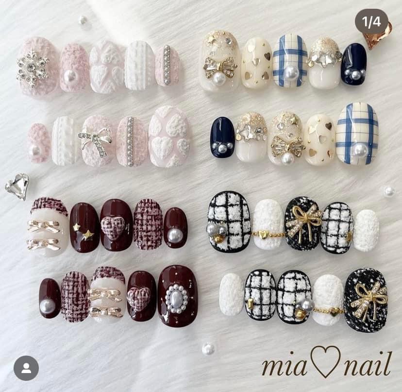 Các mẫu nail giáng sinh 