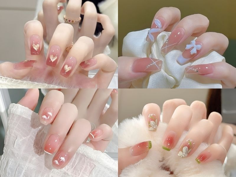 Xu Hướng Mẫu Nail Hàn Quốc Được Yêu Thích